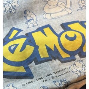 Vtg Nintendo 1998 Pokemon Full Size Bed Comforter Blanket Springs Retro Kids